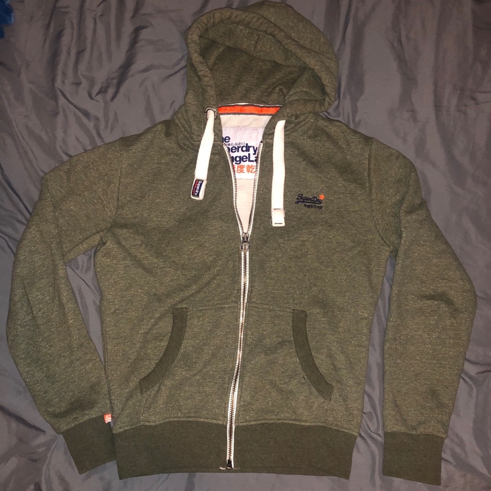 Super Dry Hoodie Olive Green